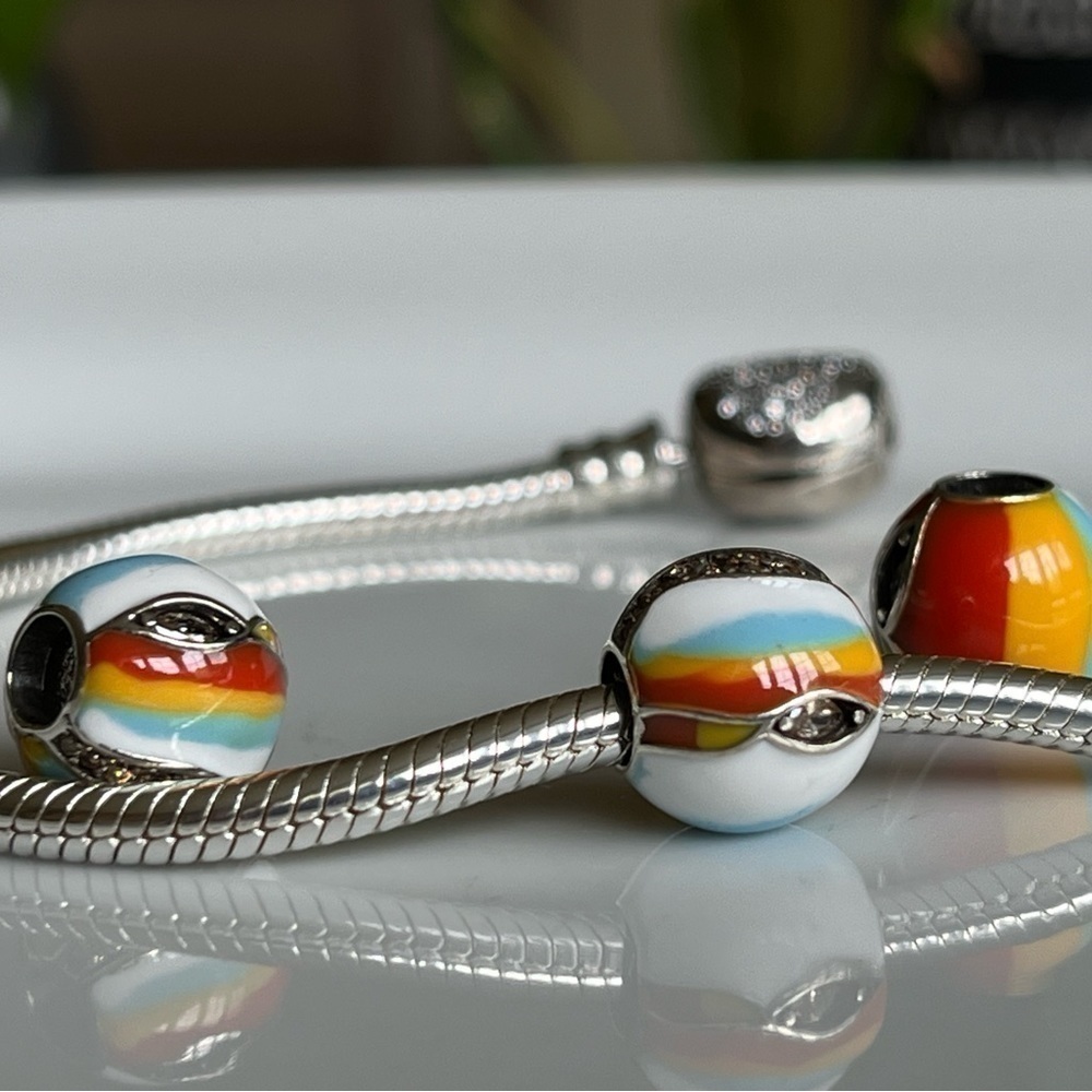 Sterling Silver Planet Jupiter Sparkling Charm